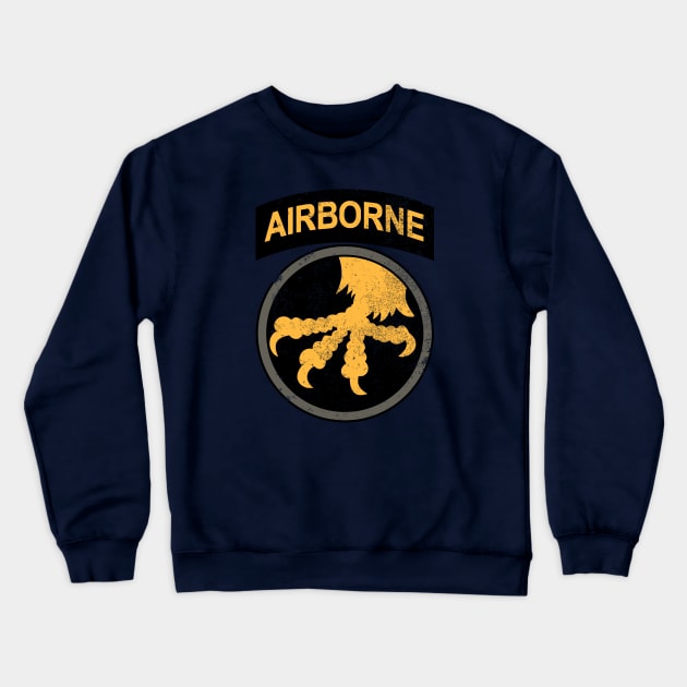 17th Airborne Division (distressed) Crewneck Sweatshirt by TCP
